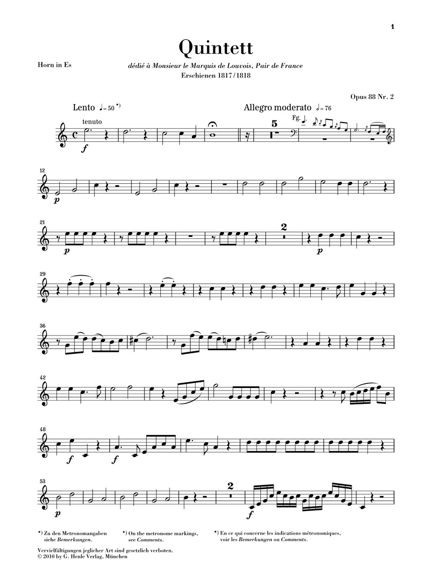 Anderes Coverbild Bläserquintett Es-dur op. 88 Nr. 2