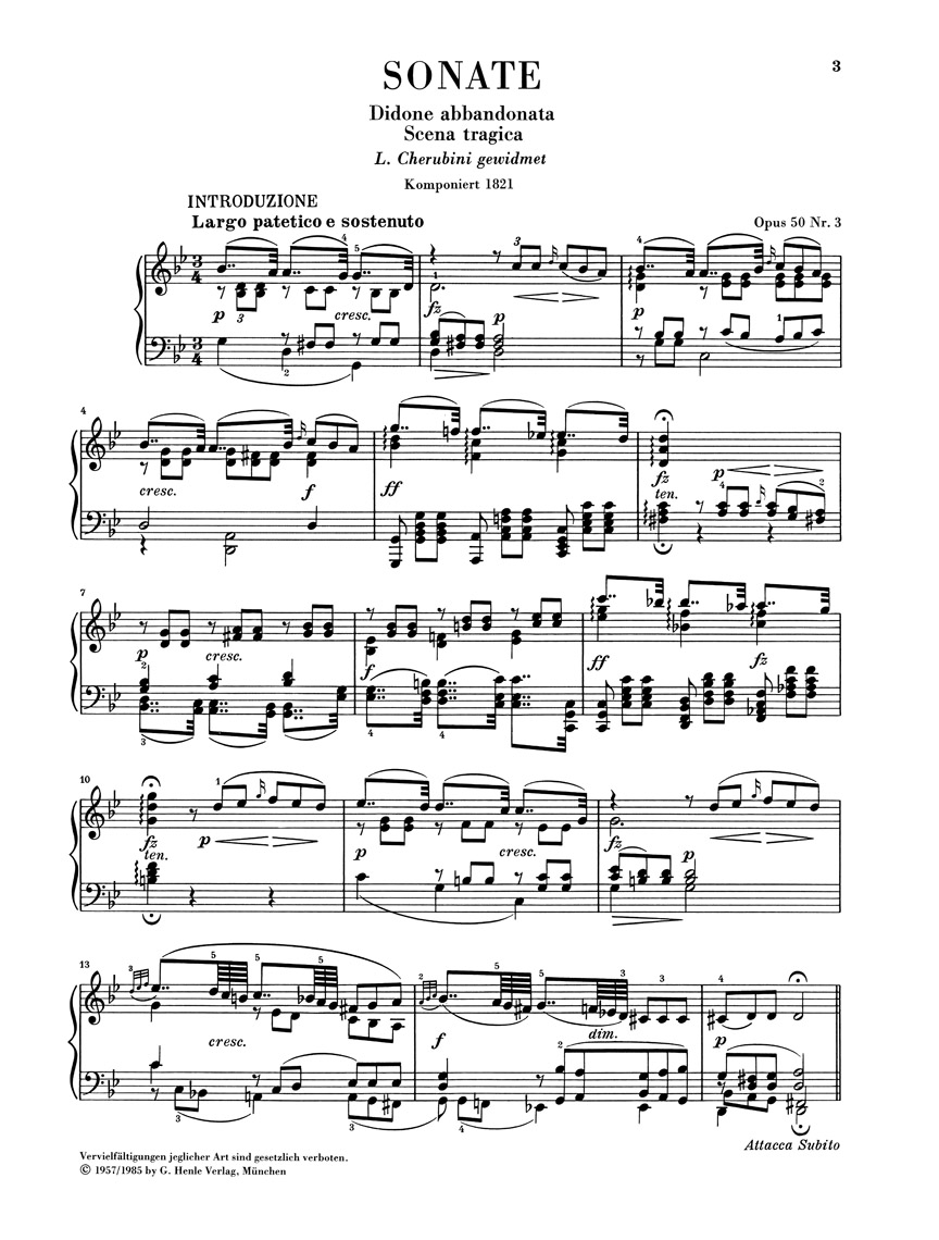 Anderes Coverbild Klaviersonate g-moll op. 50,3 "Didone abbandonata"