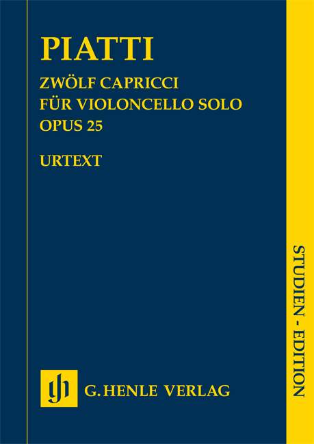 Vorderes Coverbild Zwölf Capricci op. 25 für Violoncello solo Cello