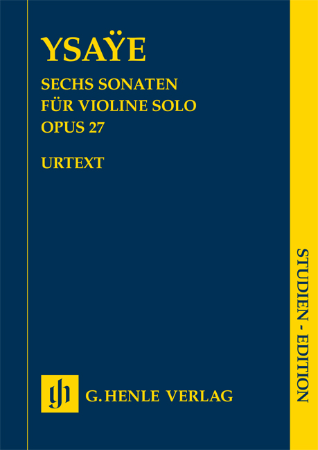 Vorderes Coverbild Sechs Sonaten für Violine solo Opus 27
