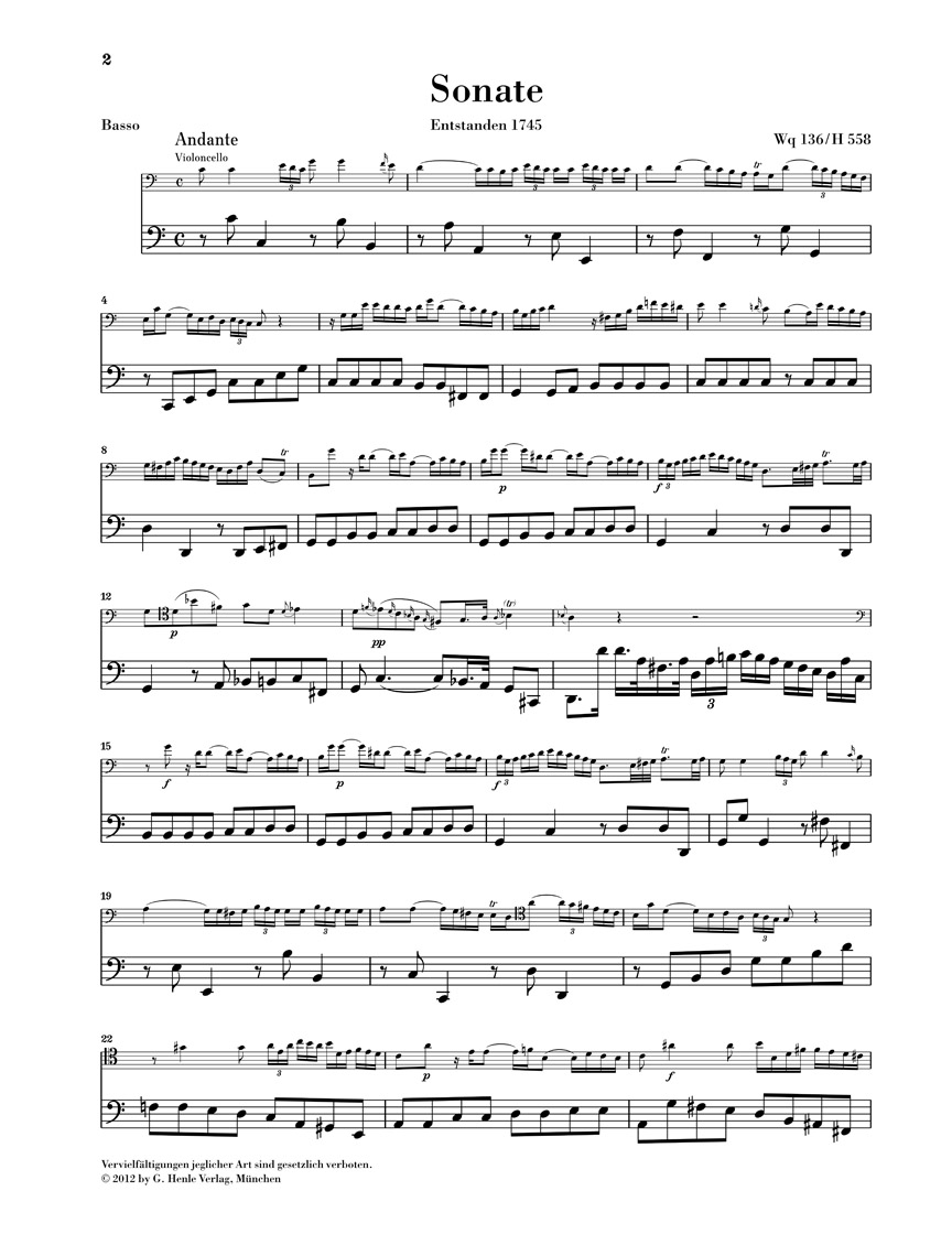 Anderes Coverbild Gambensonaten Wq 88, 136, 137