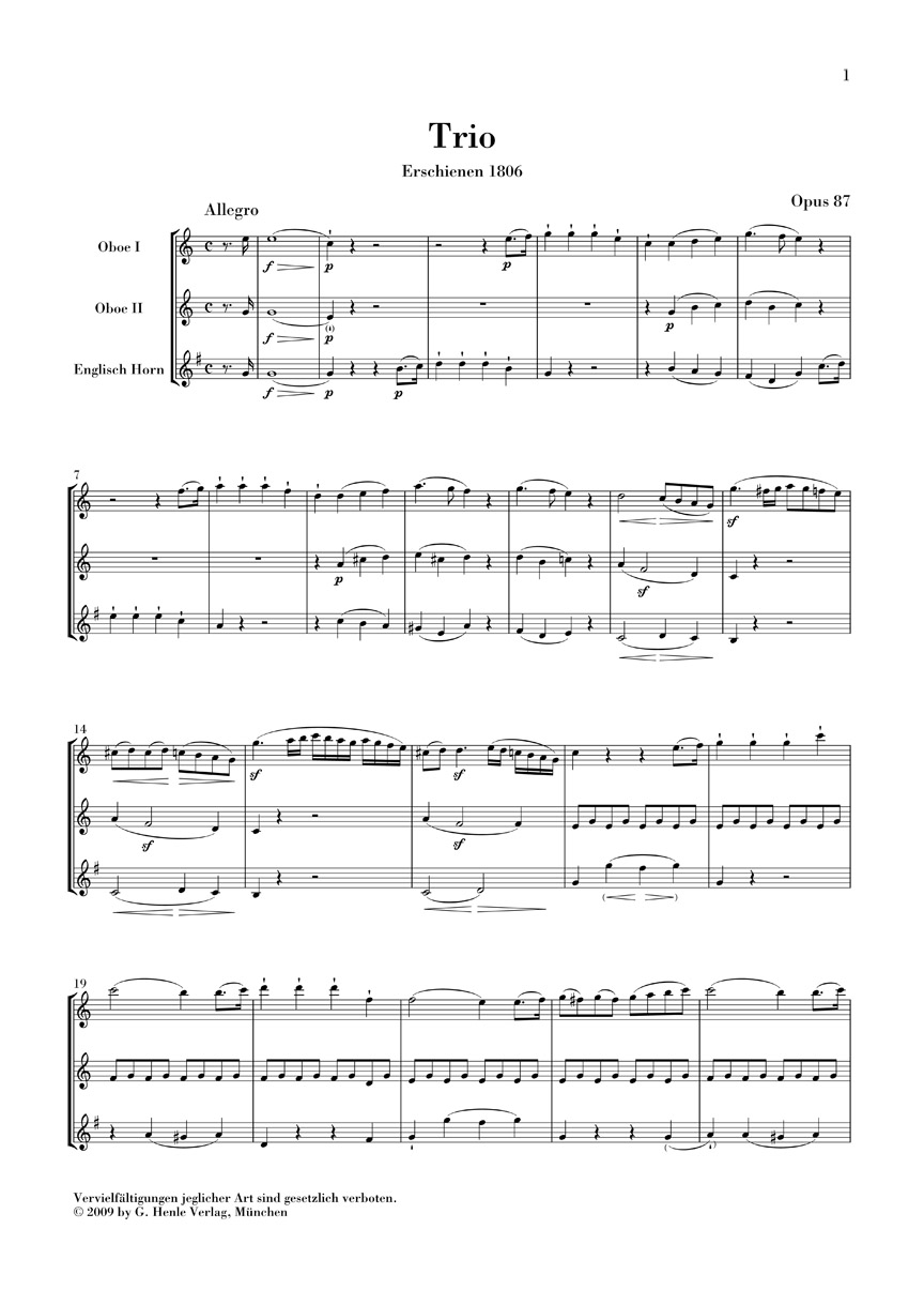 Anderes Coverbild Trio C-dur Opus 87 / Variationen C-dur WoO 28
