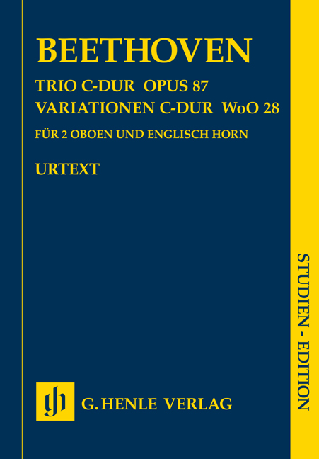 Vorderes Coverbild Trio C-dur Opus 87 / Variationen C-dur WoO 28