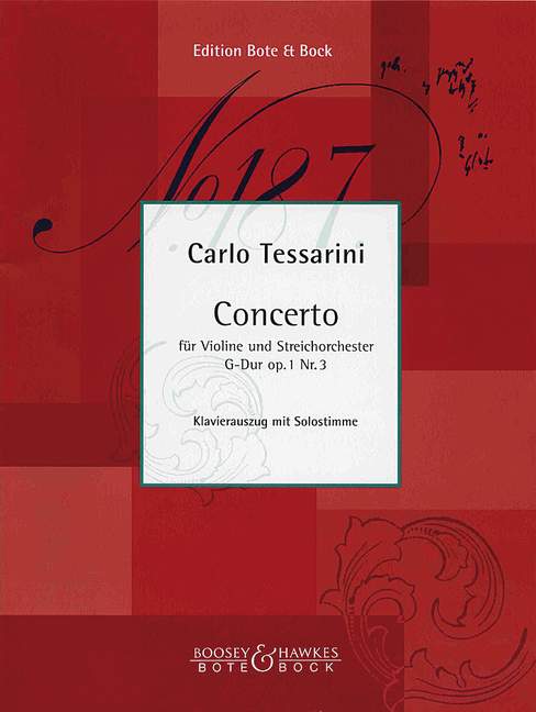 Vorderes Coverbild Concerto G-Dur op. 1/3 