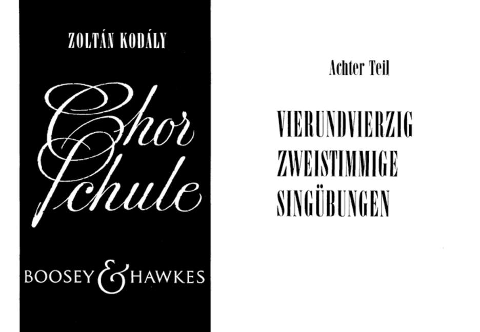 Vorderes Coverbild Chorschule Band 8