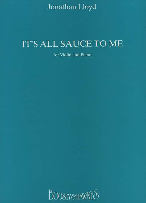 Vorderes Coverbild It's All Sauce to Me 