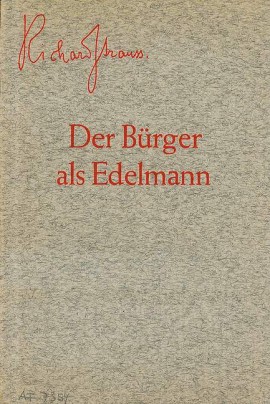 Anderes Coverbild Der Bürger als Edelmann op. 60 (1917)