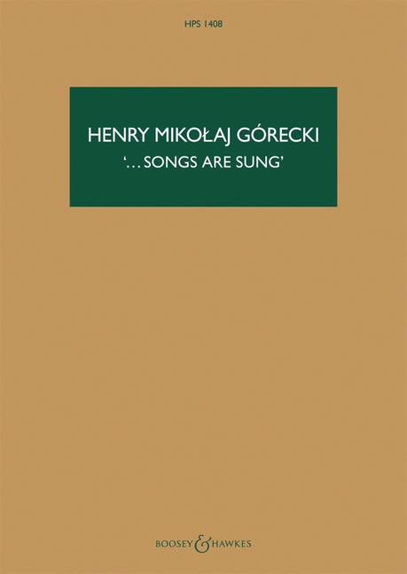 Vorderes Coverbild ... songs are sung op. 67