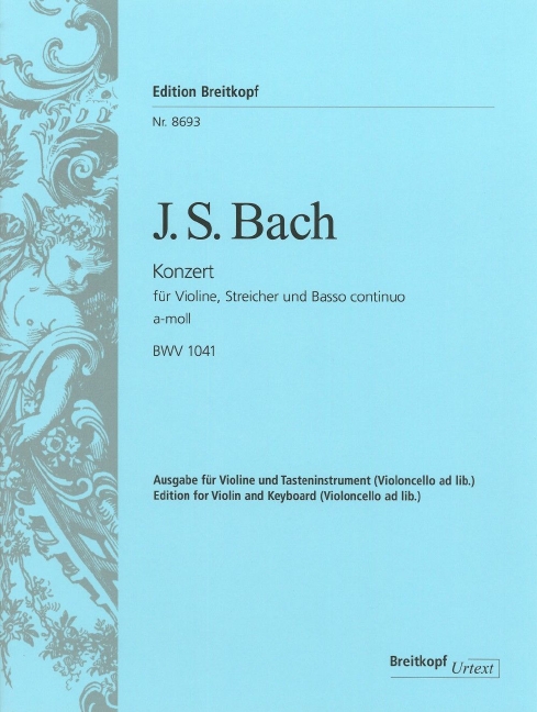 Anderes Coverbild Konzert für Violine, Streicher und Bc a-moll BWV 1041