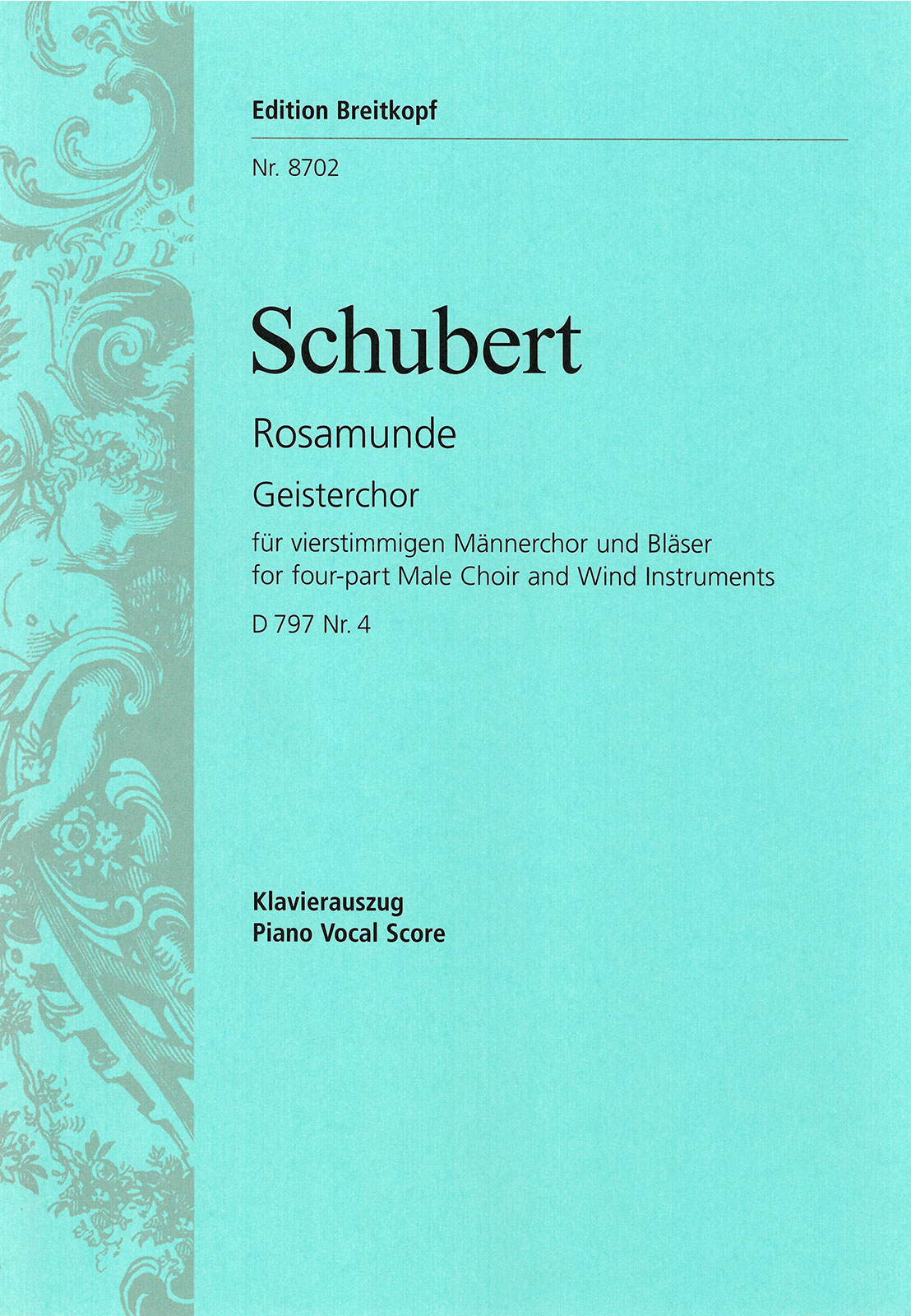 Vorderes Coverbild Rosamunde, Fürstin von Zypern D 797 [op. 26]: Nr. 4 Geisterchor
