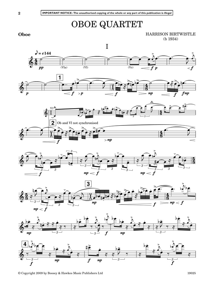 Anderes Coverbild Oboe Quartet