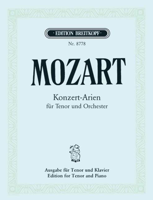 Vorderes Coverbild Sämtliche Konzertarien für Tenor