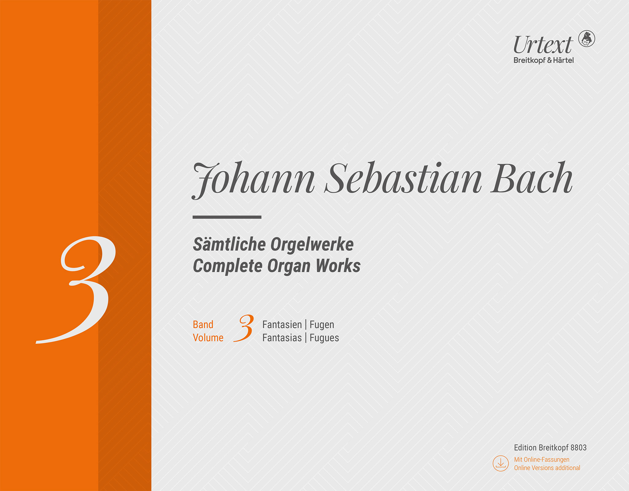 Anderes Coverbild Sämtliche Orgelwerke, Band 3 BWV 131a, 537,539/1 539/2, 542/1, 542/2, 562/1, 562/2, 563, 571, 573, 574, 574b, 575, 577, 578, 946, 949, 950, 955, 955a, 579