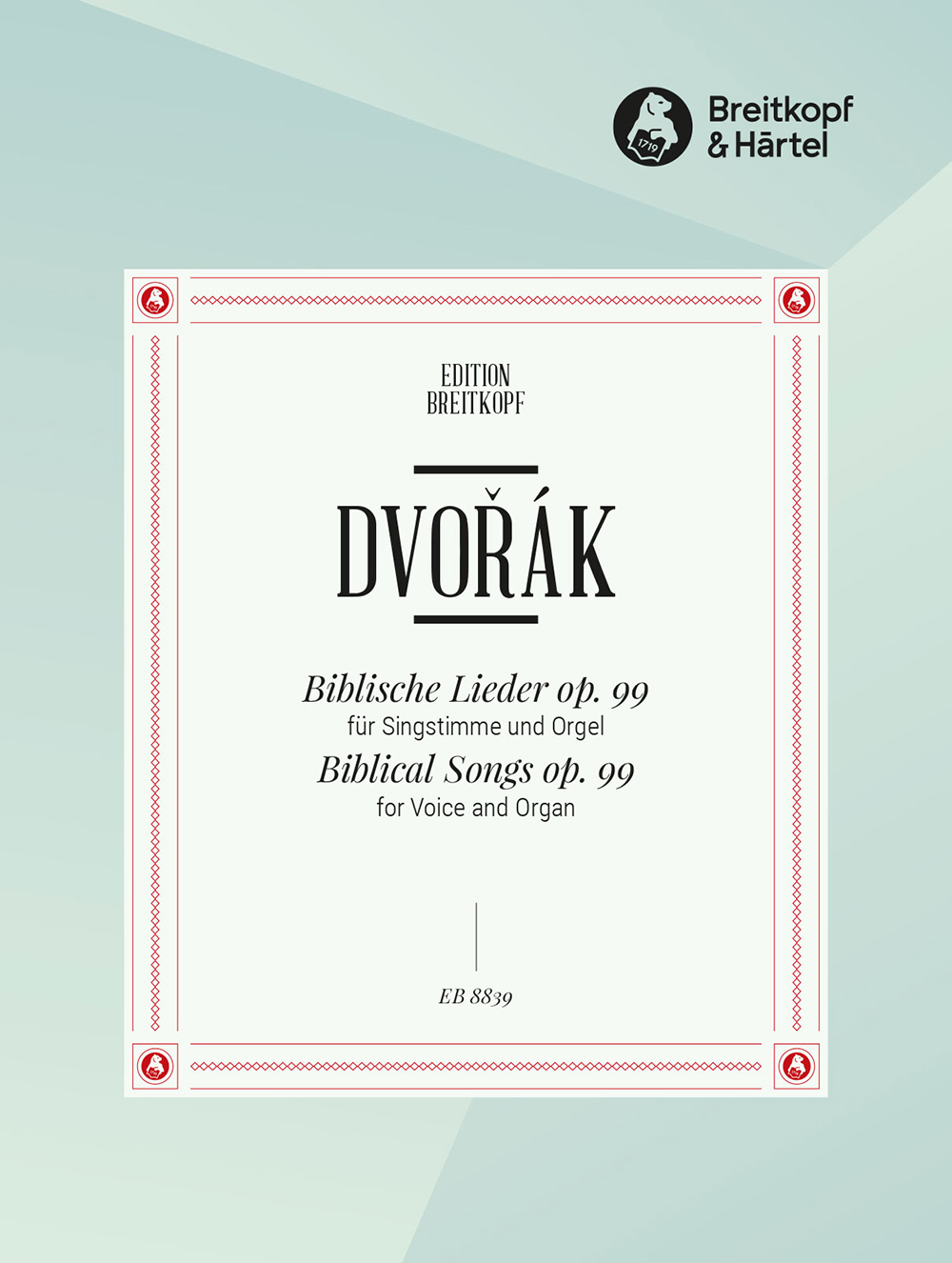 Vorderes Coverbild Biblische Lieder  op. 99