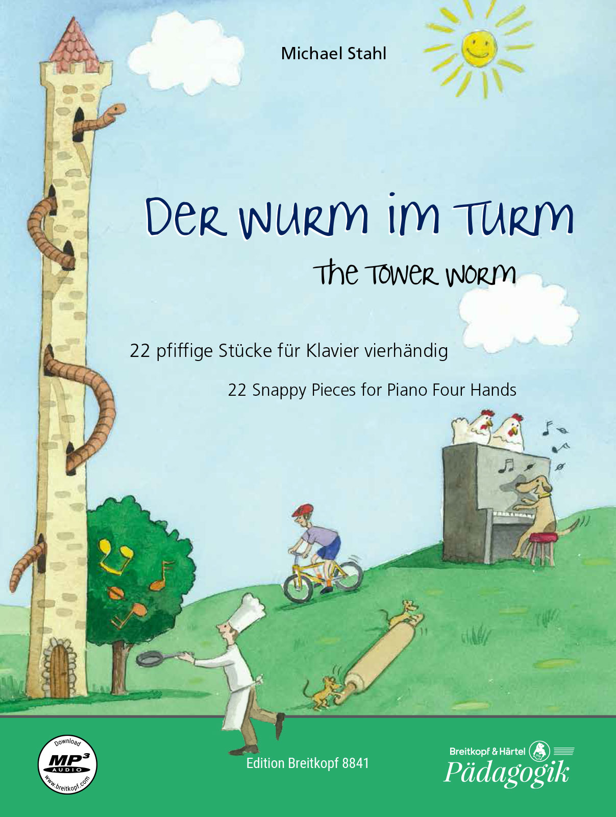 Vorderes Coverbild Der Wurm im Turm - The Tower Worm (mit CD)