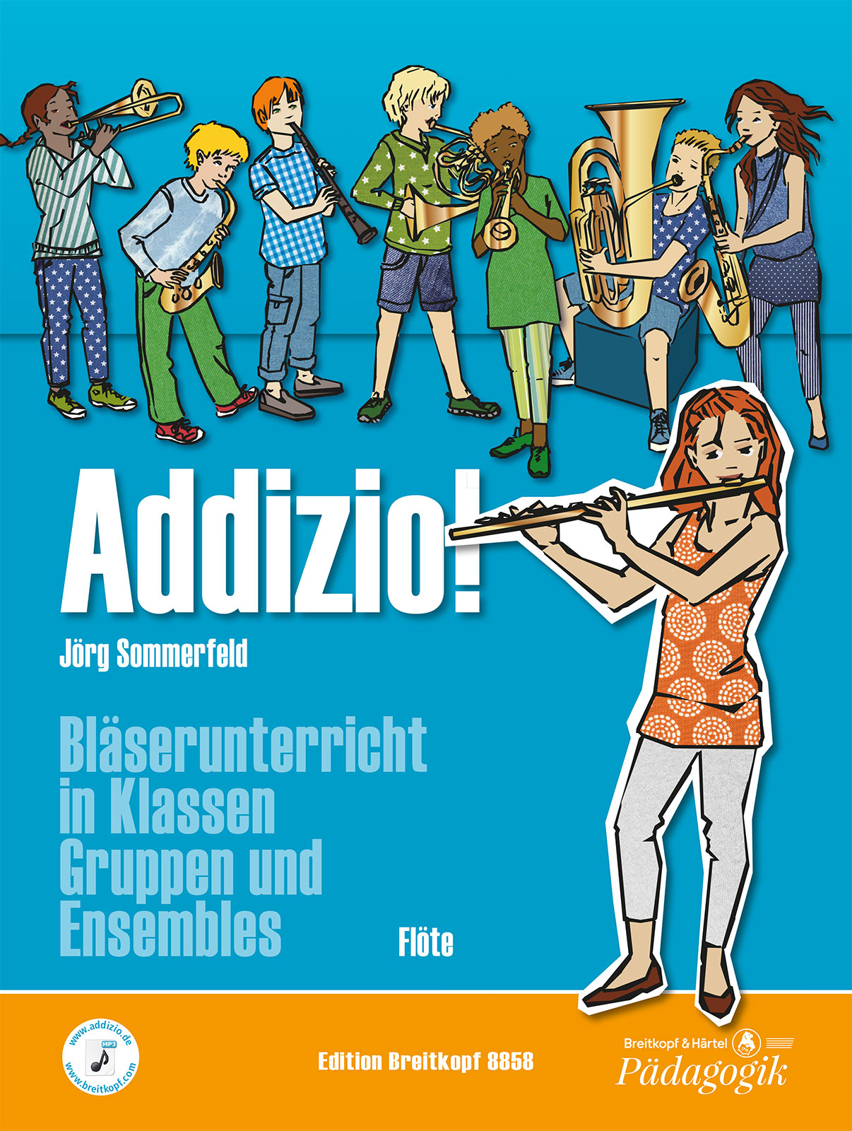 Vorderes Coverbild Addizio! Schülerheft Flöte