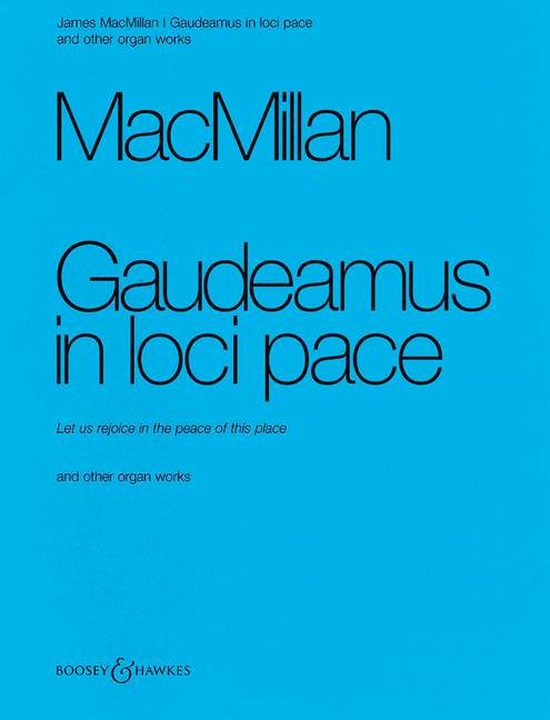Vorderes Coverbild Gaudeamus in loci pace und weitere Orgelwerke