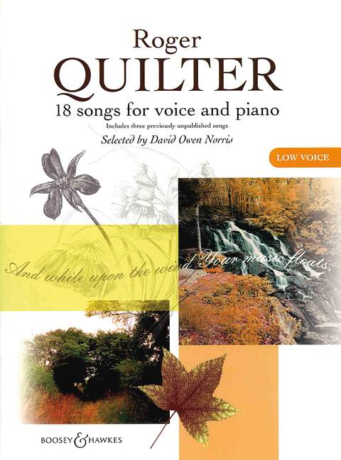 Vorderes Coverbild 18 Songs for low voice and piano