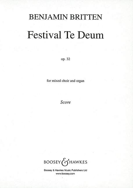 Vorderes Coverbild Festival Te Deum op. 32 (1944)
