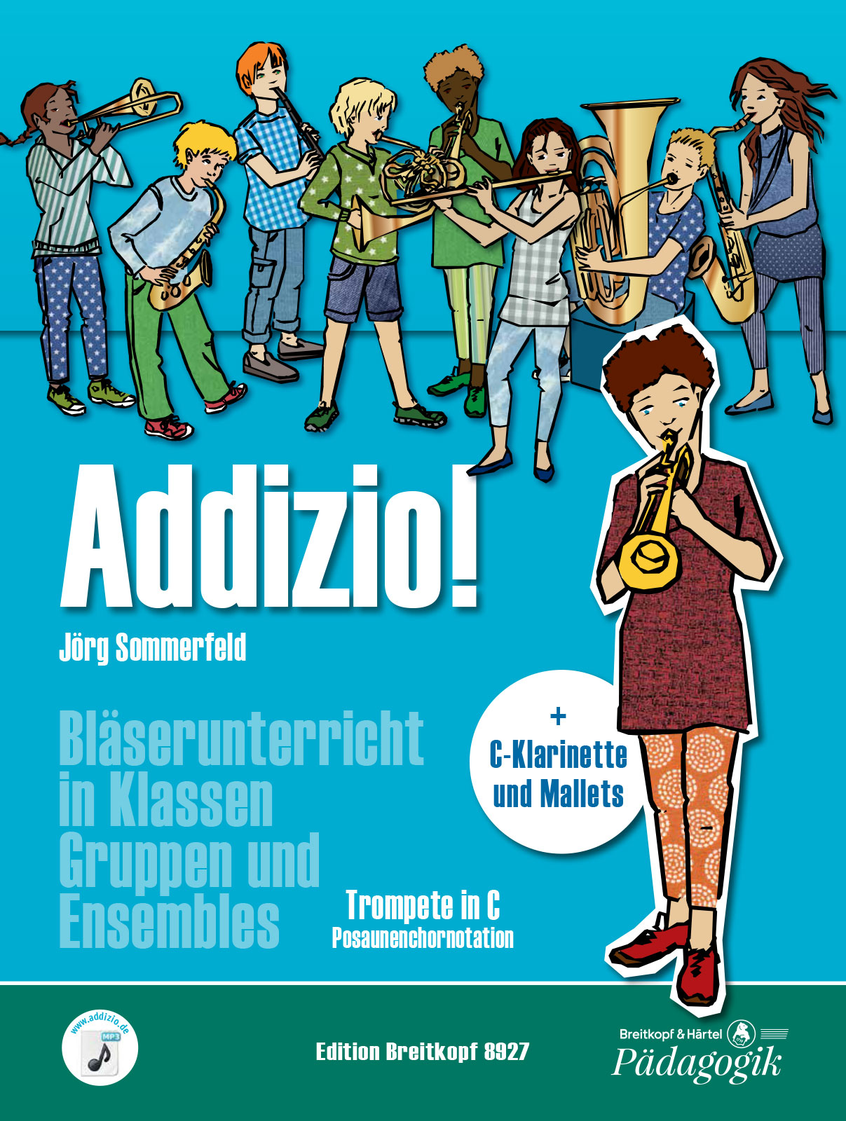 Vorderes Coverbild Addizio! Schülerheft Trompete in C