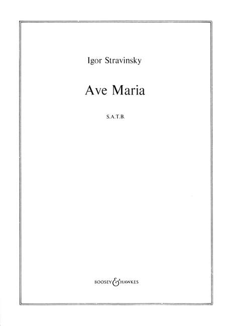 Vorderes Coverbild Ave Maria e-Moll