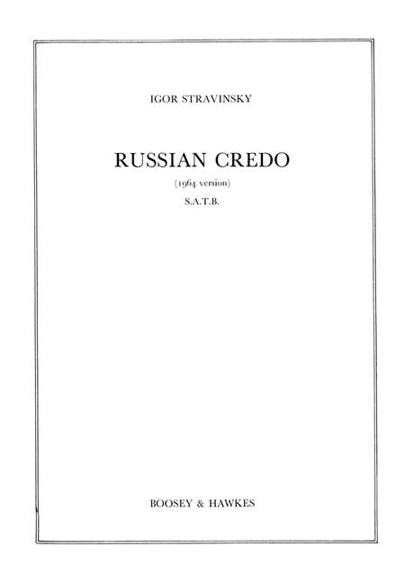 Vorderes Coverbild Russian Credo (1932 (1964))