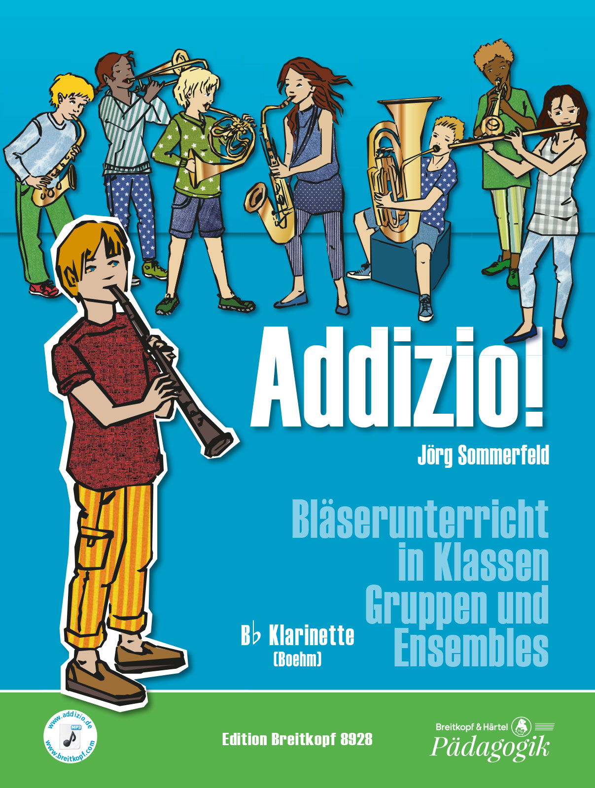 Vorderes Coverbild Addizio! Schülerheft Böhm-Klarinette