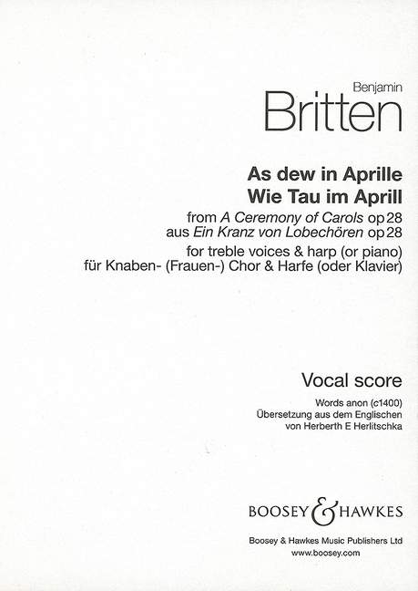 Vorderes Coverbild A Ceremony of Carols op. 28