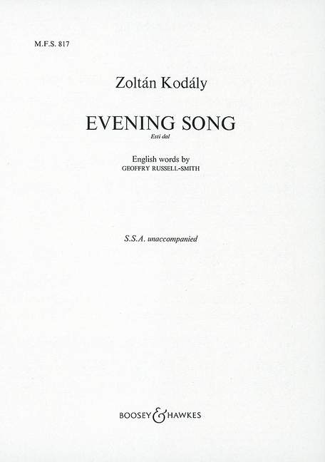 Vorderes Coverbild Evening Song