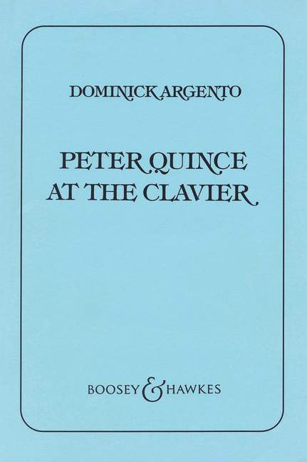 Vorderes Coverbild Peter Quince at the Clavier