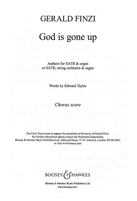 Vorderes Coverbild God is gone up op. 27/2 (1951)