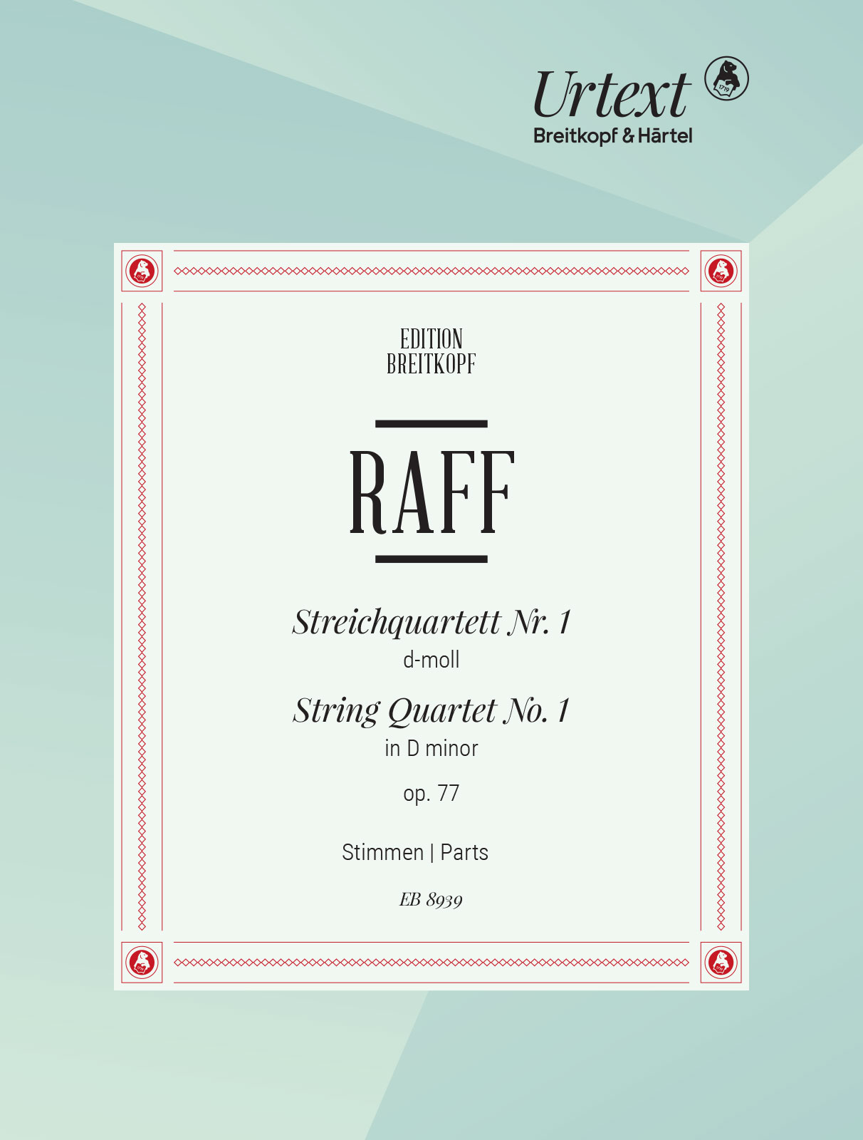 Vorderes Coverbild Streichquartett Nr. 1 d-moll op. 77