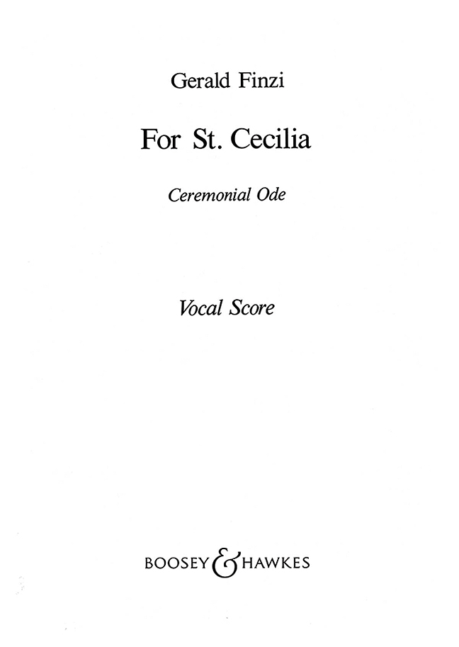Vorderes Coverbild For St Cecilia op. 30 (1946 - 1947)
