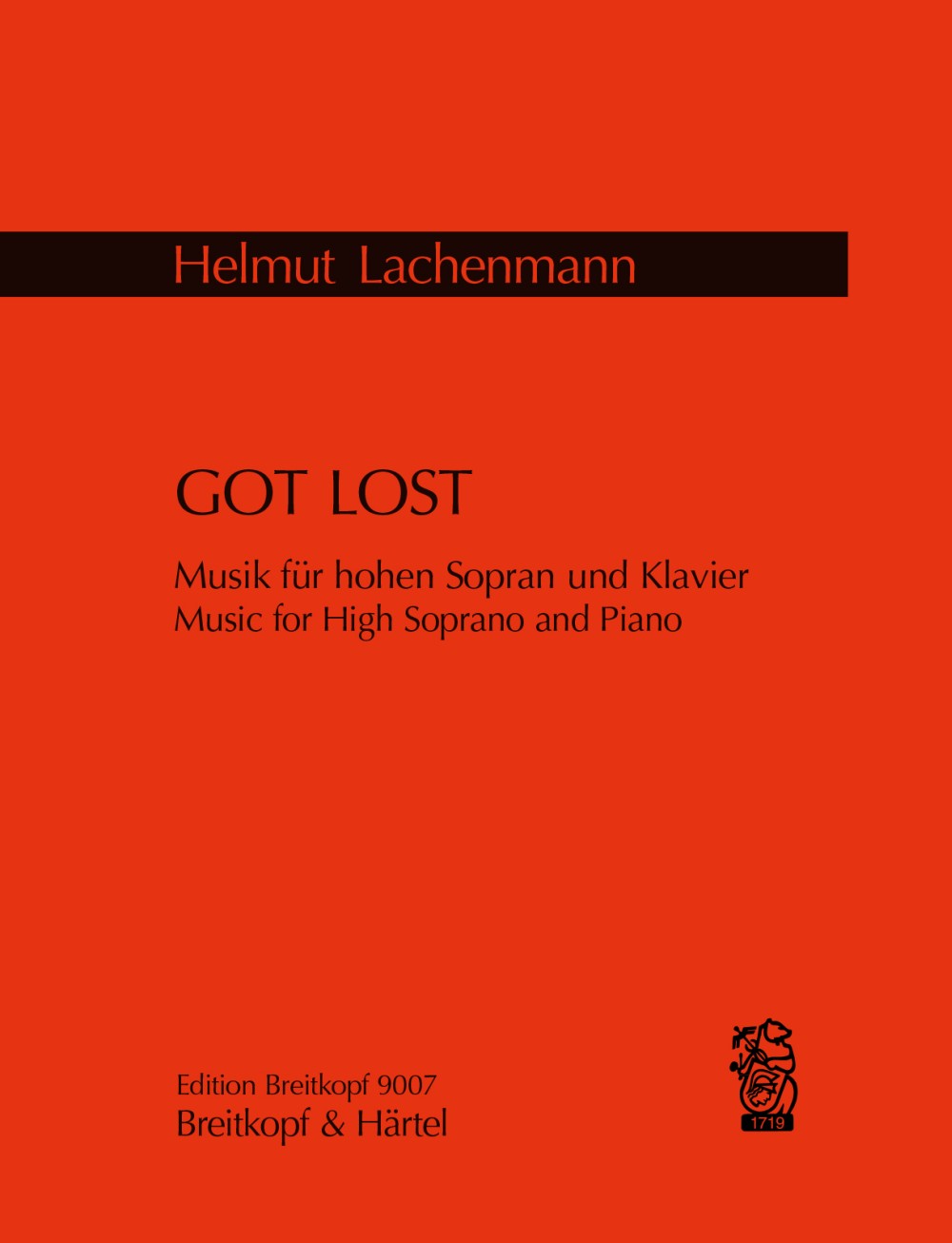 Vorderes Coverbild Got Lost. Musik für hohen Sopran und Klavier (2008)