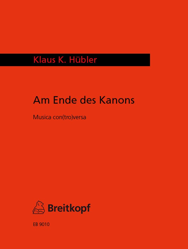 Vorderes Coverbild Am Ende des Kanons