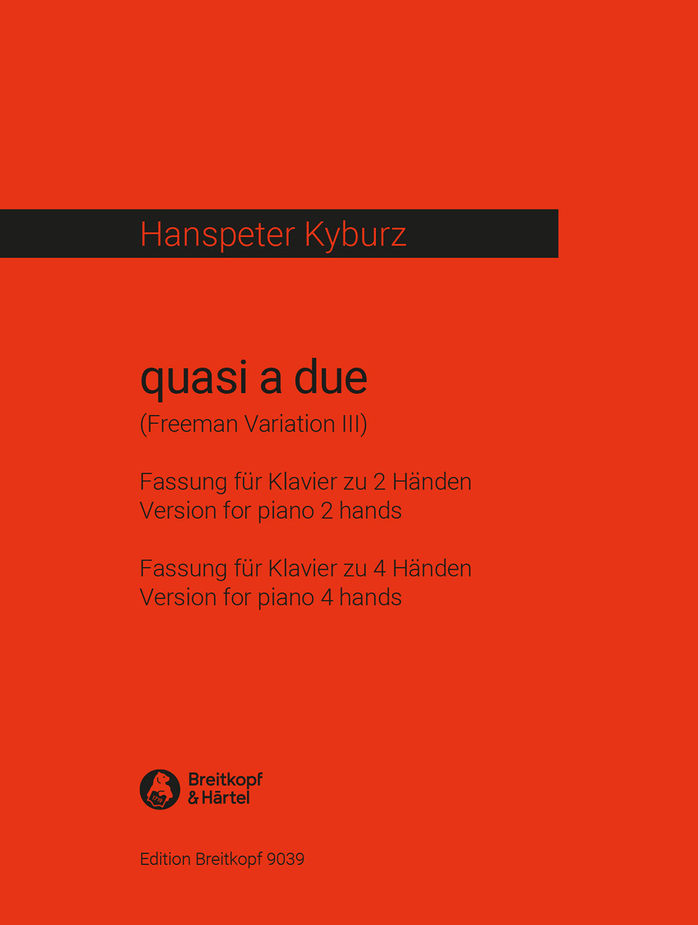 Vorderes Coverbild quasi a due (Freeman Variation III)