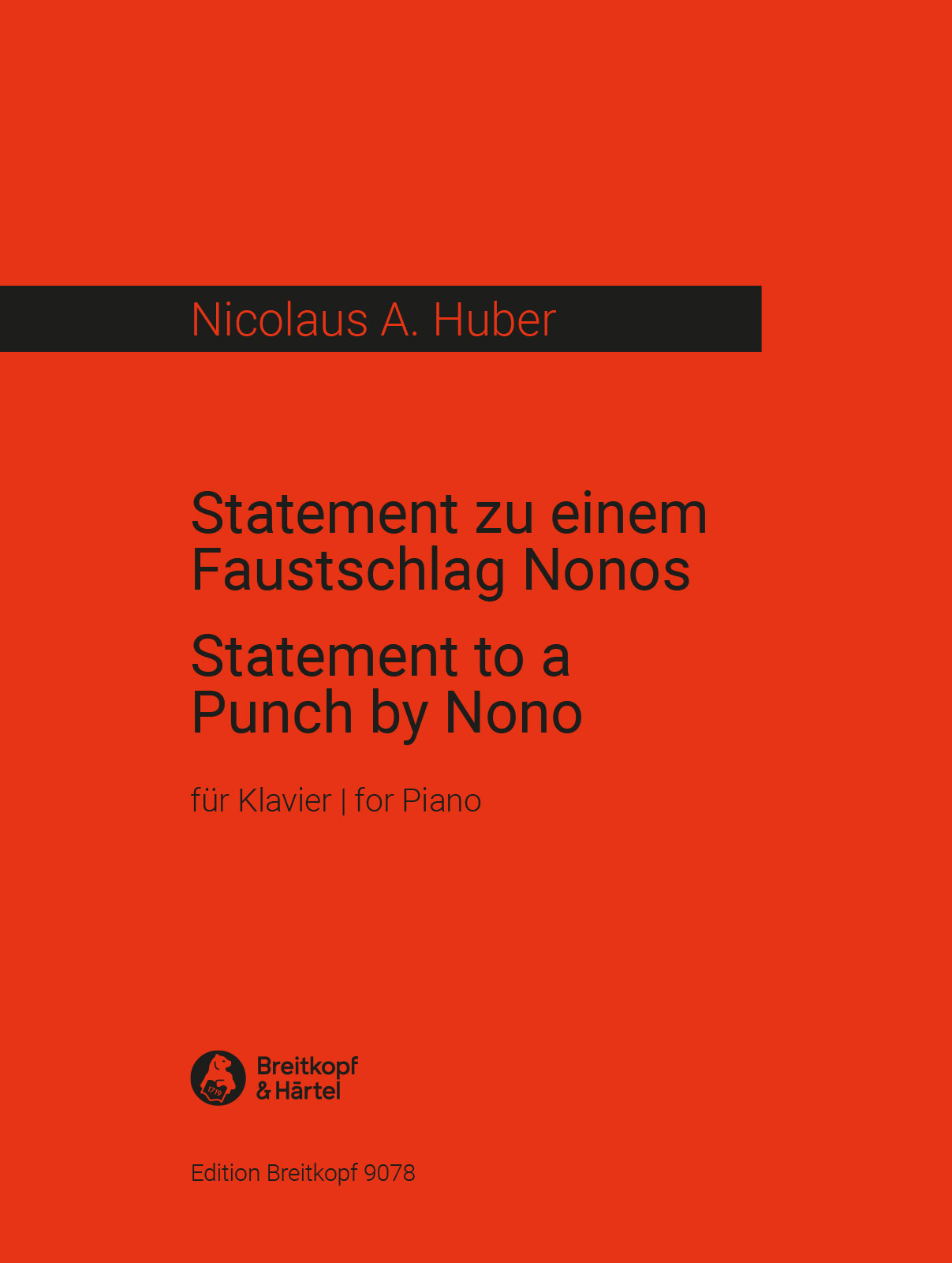 Vorderes Coverbild Statement zu Faustschlag Nonos