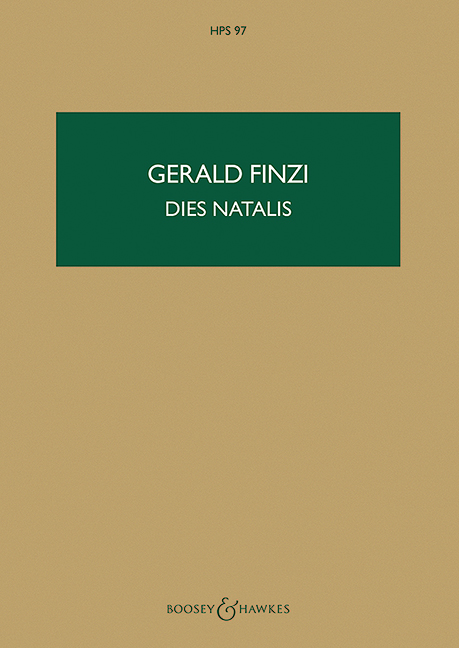 Vorderes Coverbild Dies natalis op. 8 (1920 (1938))