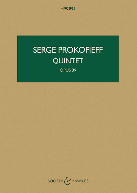 Vorderes Coverbild Quintett op. 39 (1924)