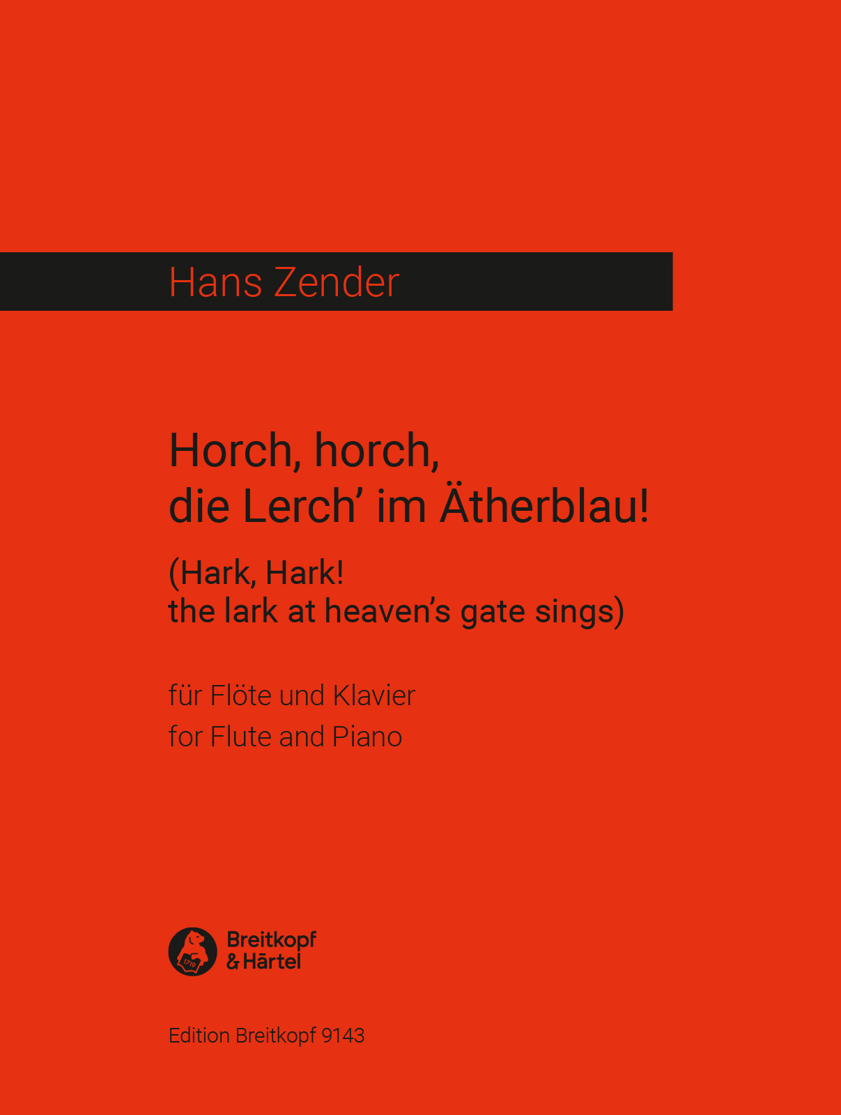 Vorderes Coverbild Horch, horch, die Lerch' im Ätherblau (2001)