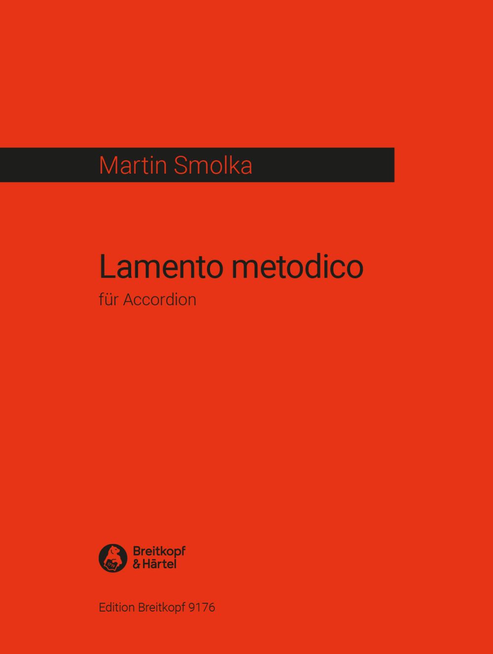 Vorderes Coverbild Lamento metodico für Akkordeon (2006)