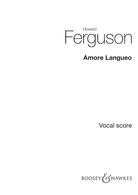Vorderes Coverbild Amore Langueo op. 18 (1955 - 1956)