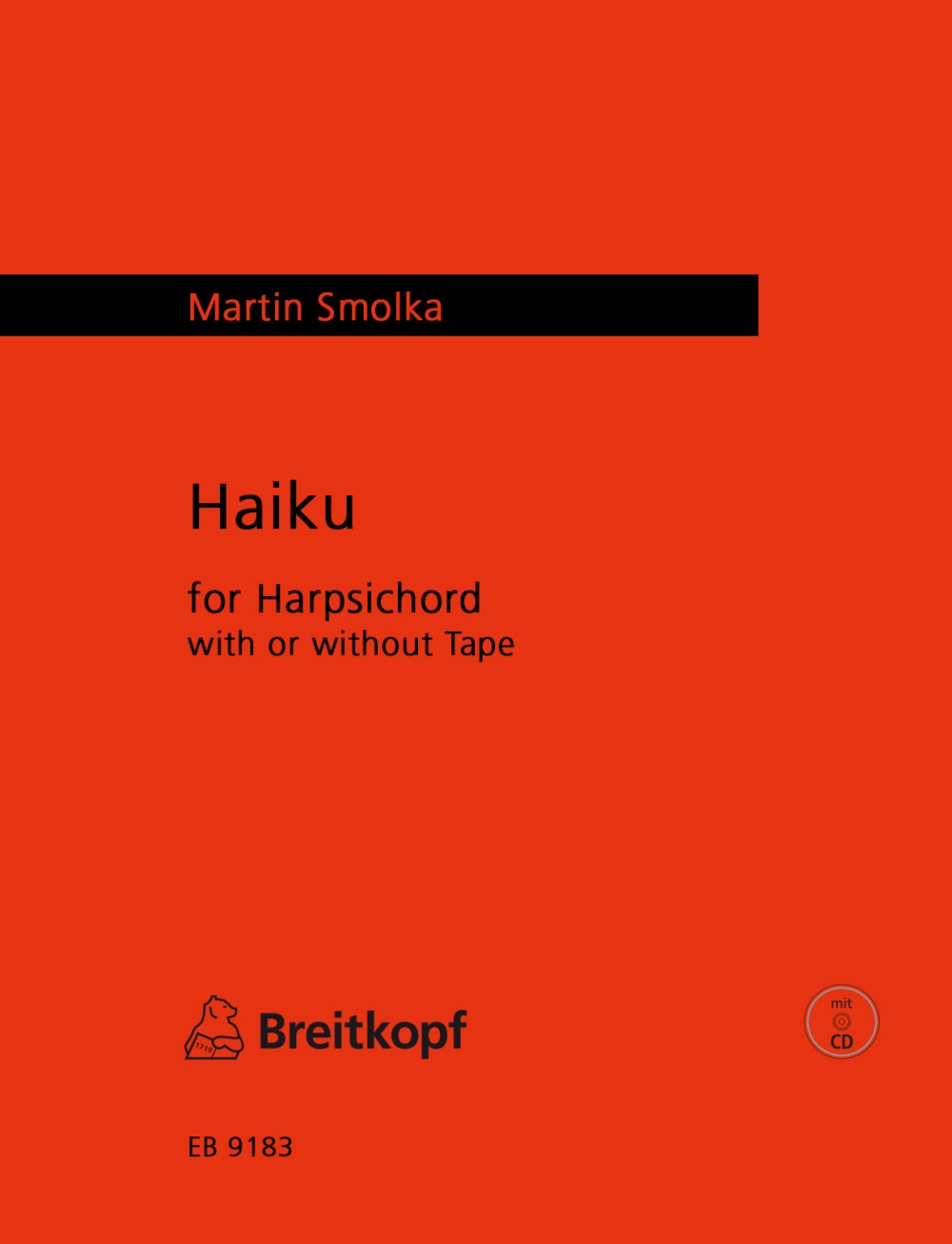 Vorderes Coverbild Haiku für Cembalo und Tonband ad lib.