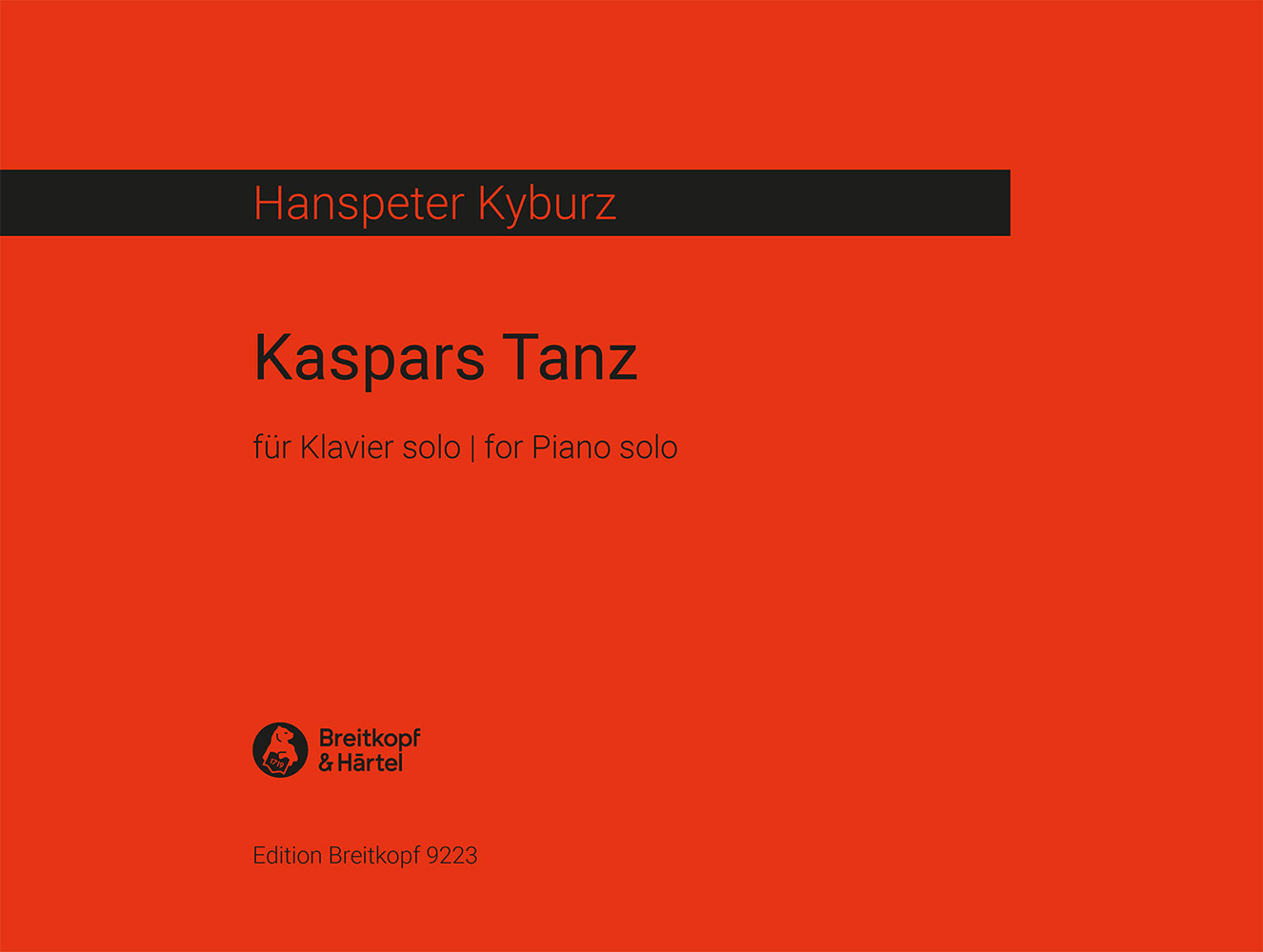 Vorderes Coverbild Kaspars Tanz für Klavier solo