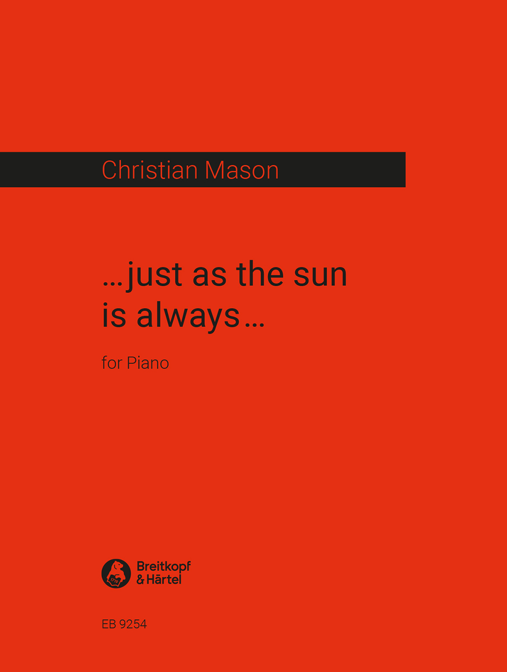Vorderes Coverbild ...just as the sun is always...