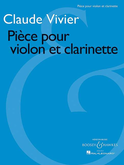 Vorderes Coverbild Pièce pour violon et clarinette (1975)