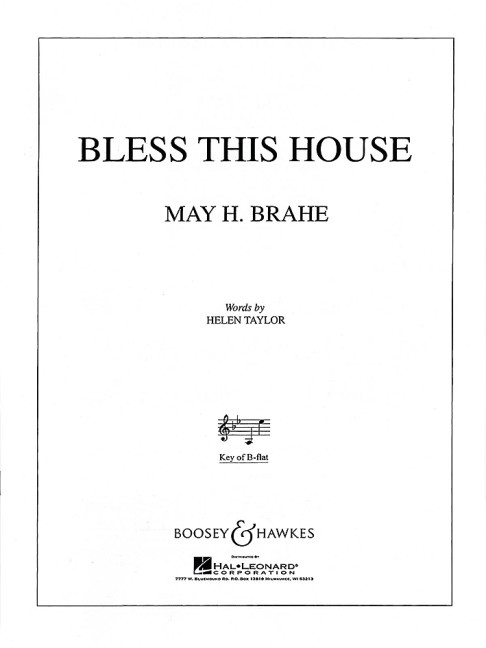 Vorderes Coverbild Bless this House in B Flat