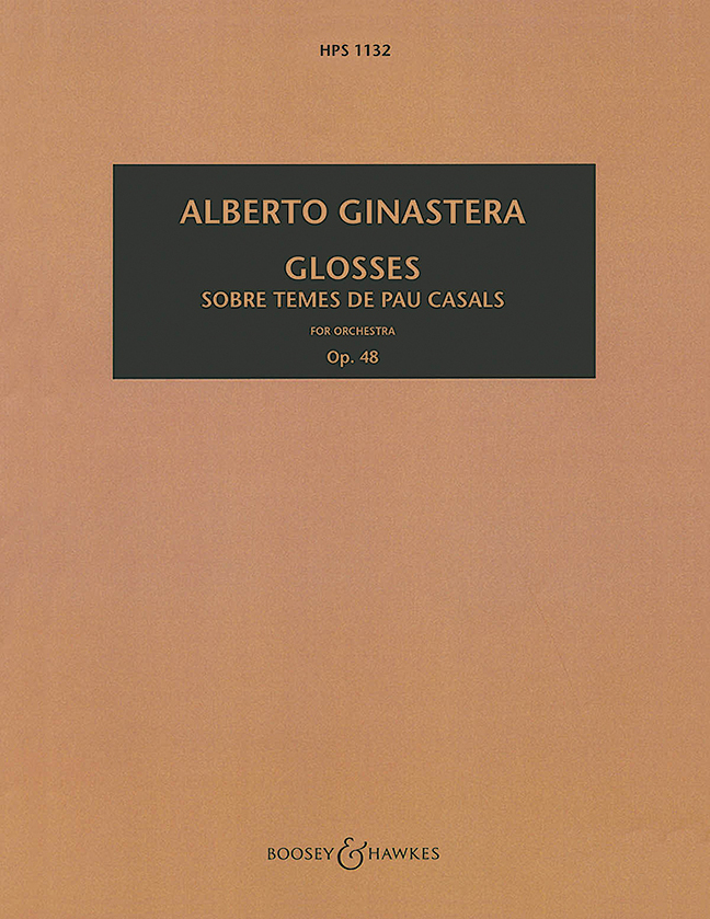 Vorderes Coverbild Glosses op. 48 (1977)