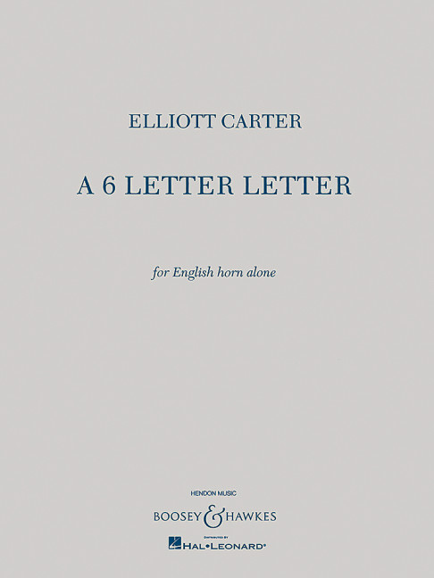Vorderes Coverbild A 6 Letter Letter (1996)