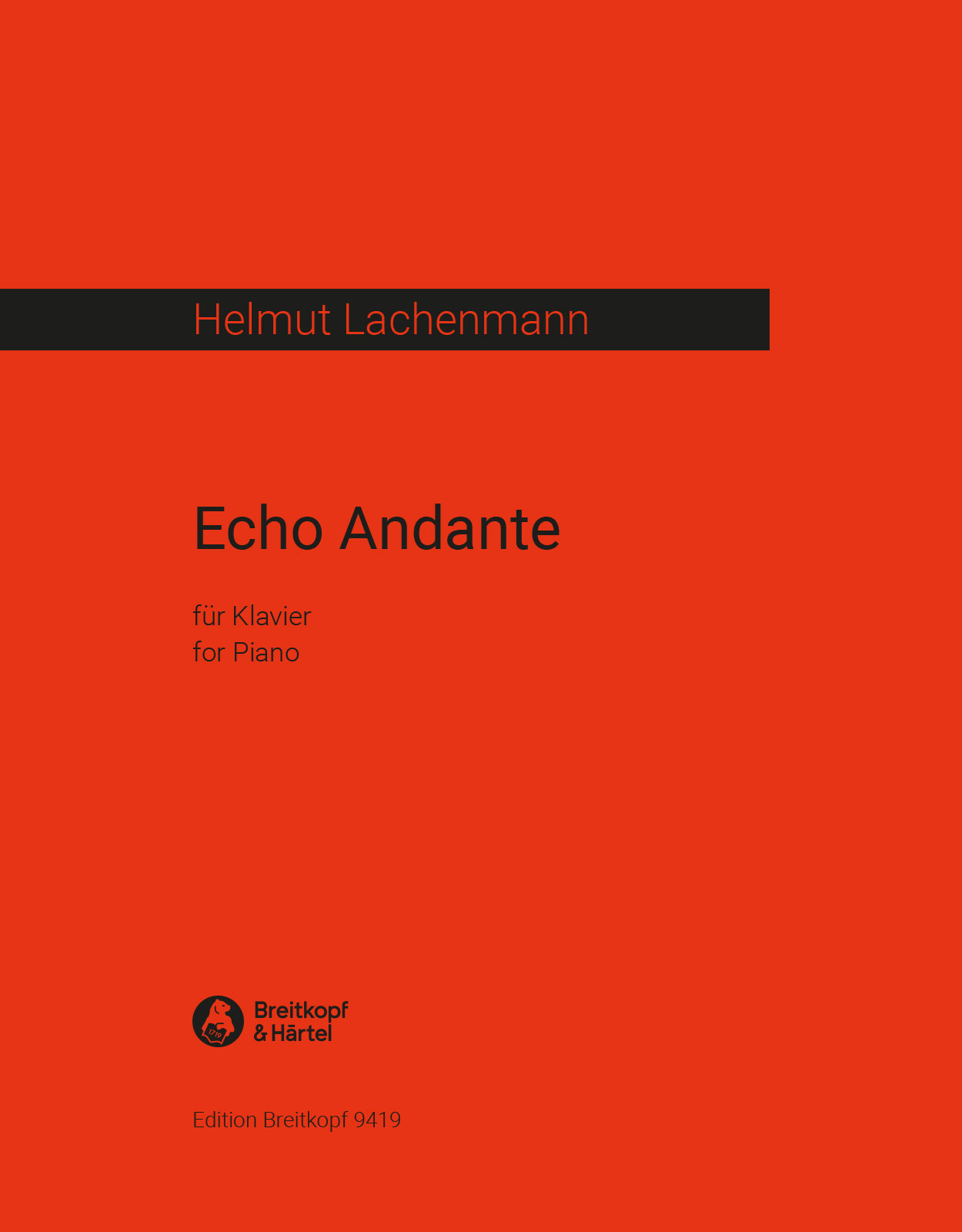 Vorderes Coverbild Echo Andante (1961/62)